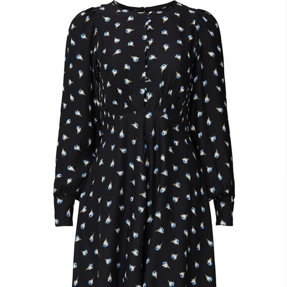 Rebecca Taylor Long Sleeve Brigette Dress, 0 - Picture 4 of 13